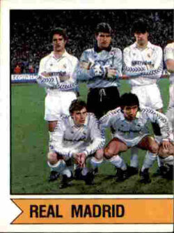 1988 Panini Voetbal 88 #400 Real Madrid Team Photo 1-2 Front