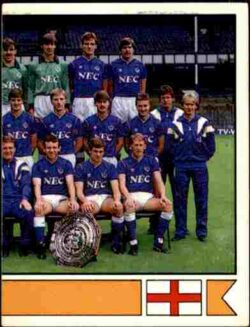 1988 Panini Voetbal 88 #389 Everton Team Photo 2-2