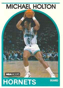 1989-90 Hoops Basketball #119 Michael Holton