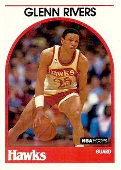 1989-90 Hoops Basketball #252 Glenn Rivers