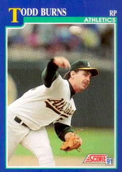 1991 Score Baseball Series 1 #041 Tom Burns