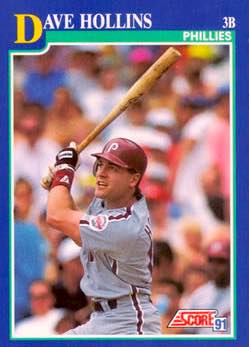 1991 Score Baseball Series 1 #061 Dave Hollins