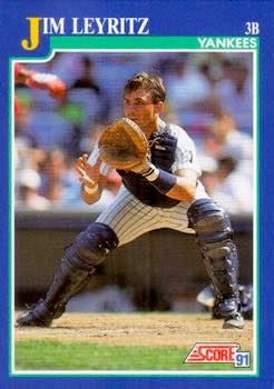 1991 Score Baseball Series 1 #065 Jim Leyritz