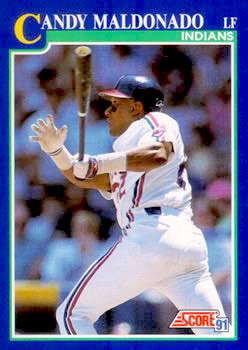 1991 Score Baseball Series 1 #093 Candy Maldonado