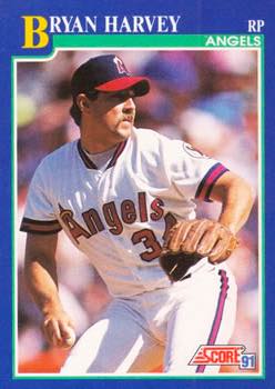 1991 Score Baseball Series 1 #108 Bryan Harvey