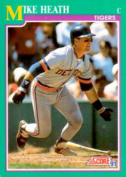 1991 Score Baseball Series 1 #112 Mike Heath