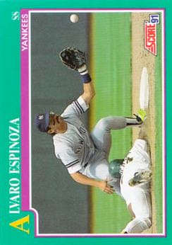 1991 Score Baseball Series 1 #127 Alvaro Espinoza