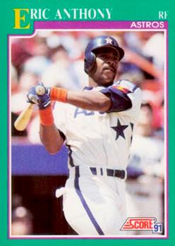 1991 Score Baseball Series 1 #146 Eric Anthony