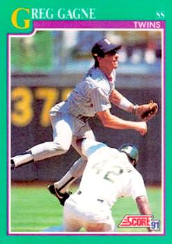 1991 Score Baseball Series 1 #211 Greg Gagne