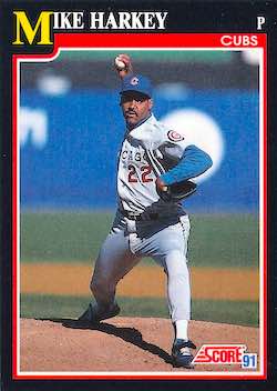 1991 Score Baseball Series 1 #322 Mike Harkey