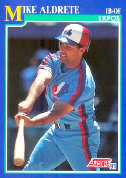 1991 Score Baseball Series 2 #447 Mike Aldrete