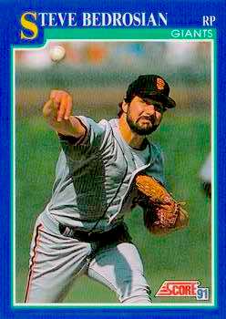 1991 Score Baseball Series 2 #459 Steve Bedrosian