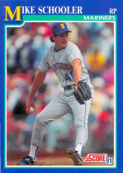 1991 Score Baseball Series 2 #489 Mike Schooler