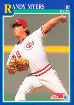 1991 Score Baseball Series 2 #501 Randy Myers