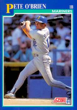 1991 Score Baseball Series 2 #509 Pete O'Brien