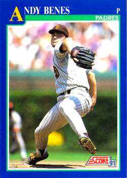 1991 Score Baseball Series 2 #538 Andy Benes