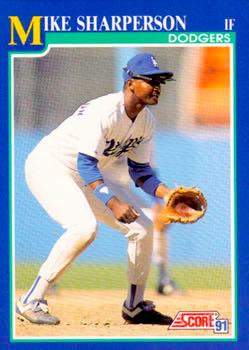 1991 Score Baseball Series 2 #546 Mike Sharperson