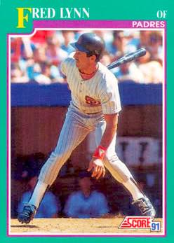 1991 Score Baseball Series 2 #554 Fred Lynn