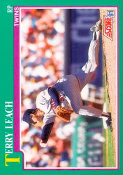 1991 Score Baseball Series 2 #556 Terry Leach