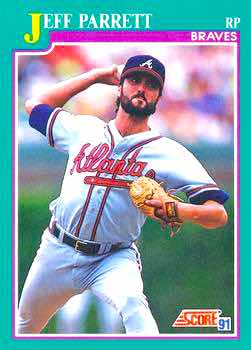 1991 Score Baseball Series 2 #565 Jeff Parrett