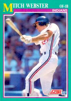 1991 Score Baseball Series 2 #594 Mitch Webster