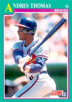 1991 Score Baseball Series 2 #613 Andres Thomas