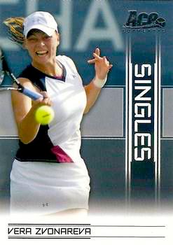 2007 Ace Authentic Tennis #SI-5 Singles Vera Zvonareva