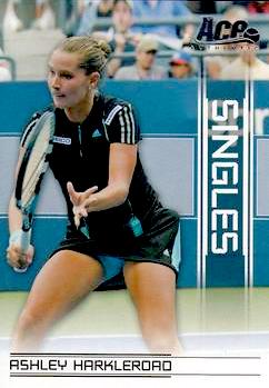 2007 Ace Authentic Tennis #SI-6 Singles Ashley Harkleroad