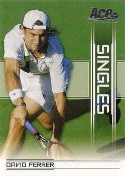 2007 Ace Authentic Tennis #SI-7 Singles David Ferrer