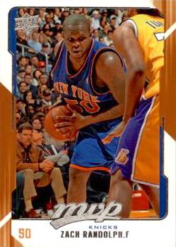 2008-09 Upper Deck MVP Basketball #107 Zach Randolph