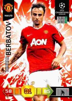 2010-11 Panini UCL Adrenalyn XL #167 Dimitar Berbatov