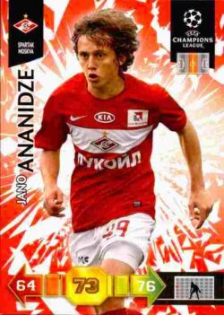 2010-11 Panini UCL Adrenalyn XL #316 Jano Ananidze