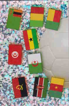 2010 Panini Africa Cup Stickers #003 Country Flags 1-2