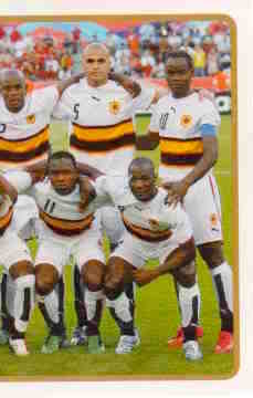 2010 Panini Africa Cup Stickers #007 Team Angola 2-2