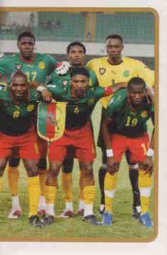 2010 Panini Africa Cup Stickers #026 Team Cameroon 2-2