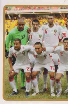 2010 Panini Africa Cup Stickers #044 Team Morocco 1-2