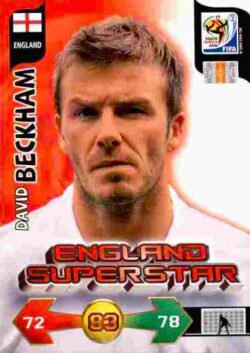 2010 Panini FIFA World Cup South Africa Adrenalyn XL UK #114 David Beckham