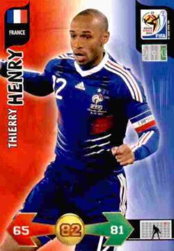 2010 Panini FIFA World Cup South Africa Adrenalyn XL #155 Thierry Henry