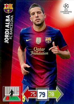 2012-13 Panini UCL Adrenalyn XL #030 Jordi Alba