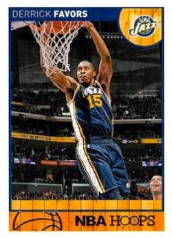 2013-14 Panini Hoops Basketball #162 Derrick Favors