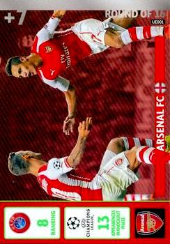 2014-15 Panini UCL Adrenalyn XL Update #UE001 Arsenal