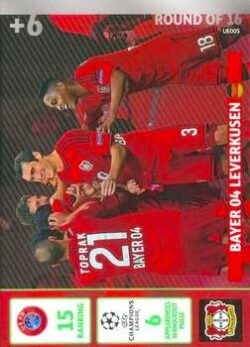 2014-15 Panini UCL Adrenalyn XL Update #UE005 Bayer Leverkusen