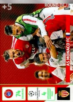 2014-15 Panini UCL Adrenalyn XL Update #UE011 AS Monaco