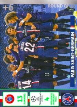 2014-15 Panini UCL Adrenalyn XL Update #UE012 Paris Saint-Germain