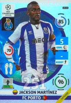 2014-15 Panini UCL Adrenalyn XL Update #UE114 Jackson Martínez