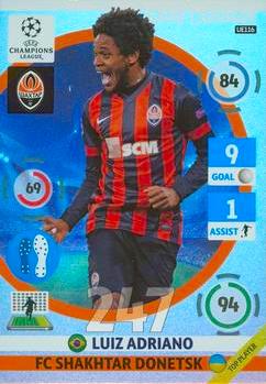 2014-15 Panini UCL Adrenalyn XL Update #UE116 Luiz Adriano