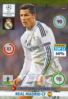 2014-15 Panini UCL Adrenalyn XL Update #UE117 Cristiano Ronaldo