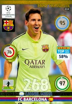 2014-15 Panini UCL Adrenalyn XL Update #UE118 Lionel Messi