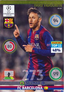 2014-15 Panini UCL Adrenalyn XL Update #UE120 Neymar Jr