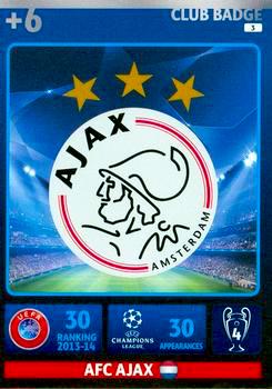 2014-15 Panini UCL Adrenalyn XL #003 Ajax Club Badge